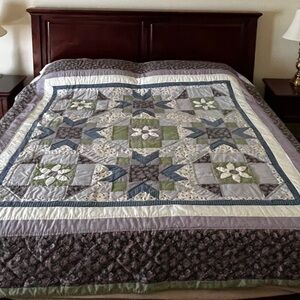 Elegant Patchwork Quilt - JC Penny Home Comfort Full/Queen Multicolor